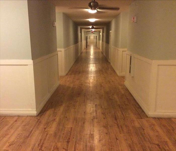 dry wood floor hallway